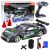 Coche de Drift RC negro verde de Lean Toys en acción