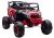 Coche eléctrico infantil M2 4x4 rojo LEAN CARS vista tres cuartos