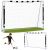 Portería de fútbol infantil grande Lean Sport 300x200x90 cm en acero, vista completa