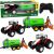 Tractor teledirigido Lean toys con remolque pulverizador y función de agua