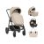 Carrito de bebé 3en1 Modena Beige Kikkaboo - Práctico y Seguro