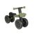 Correpasillos infantil Kikkaboo Blinky verde de aluminio, vista frontal con ruedas luminosas