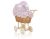 Cochecito de Muñeca My Sweet Baby de Mimbre con Ropa Rosa