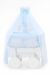 Cesta de Mimbre Moisés My Sweet Baby Deluxe Amelie - Blanco y Azul