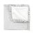 Manta reversible 65x65x1 cm Polo Grey de Cambrass con volante fruncido.