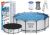 Piscina Elevada de Jardín 396x122 cm con Bomba