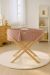 Moses Basket Boho Handmade With Stand - Pastel Pink