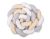 Protector de Cuna Knot Bumper XXL My Sweet Baby - Blanco, Gris, Beige