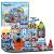 Juego de bloques magnéticos Policía de Lean toys con 44 piezas coloridas.