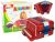 Acordeón infantil rojo de Lean toys con diseño atractivo.