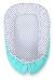 Baby Nest Double-sided Premium Cocoon For Infants Bobono - Black Dots White Dots On Mint
