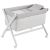 Minicuna Tijera Madera Ardi Gris/bco 55x87x74 Cm - Cambrass
