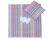 Pram Bedding Set With Duvet And Pillow 2pcs - Hearts Lilac Strips