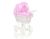Carrito de Muñeca My Sweet Baby de Mimbre con Ropa de Cama Rosa