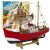 Modelo Decorativo de Barco de Pesca Rojo 30x26cm