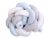 Protector de Cuna Trenzado My Sweet Baby en Blanco, Gris y Azul