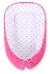 Baby Nest Double-sided Premium Cocoon For Infants Bobono- Stars Grey-pink/ Pink