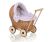 Carrito de Muñecas de Mimbre My Sweet Baby con Ropa de Cama