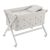 Minicuna Tijera Madera Globe Crudo/bco 55x87x74 Cm - Cambrass