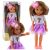Muñeca con Vestido Morado y Clip de Flor