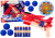 Set de Lanzador de Aviones y Dardos Foam 5 en 1