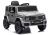 Coche eléctrico infantil Mercedes G 4x4 gris con tracción total, vista frontal