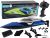 Barco a motor R/C 2.4G con luces 30 km/h azul