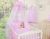 Juego de Cuna 5 Piezas My Sweet Baby con Dosel de Corazones