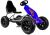 Kart de pedales B012 azul LEAN CARS con ruedas hinchables vista tres cuartos