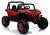 Jeep eléctrico infantil XMX Lean Cars rojo con mando remoto, vista frontal