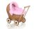 Carrito de Muñecas My Sweet Baby con Ropa de Cama Rosa Natural