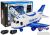 Avión de transporte policial con luces y sonidos de Lean toys