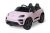 Coche eléctrico infantil Porsche Macan rosa Toyz con licencia oficial, vista frontal