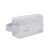 Neceser accesorios bebé Kikkaboo gris liso, vista frontal con asa lateral