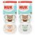 Chupete de Silicona NUK AIR 0-6 meses - Diseño Oso y Rana