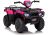 Quad eléctrico infantil rosa de Lean Cars con motor potente.