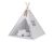 Tipi My Sweet Baby para Niños con Alfombra y Cojines - Gris