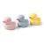 Patitos de Baño de Silicona Babyono - Set de 3 Colores Pastel