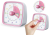Temporizador con Alarma y Luz Unicornio Blanco y Rosa