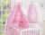 Dosel de Cuna de Tela con Corazones Rosa - My Sweet Baby