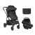 Carrito de Bebé 3en1 con Asiento Transformable Negro Kikkaboo