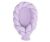 Nido trenzado 2 en 1 Lilac de My Sweet Baby para bebé