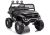 Coche eléctrico infantil Mercedes Unimog S negro LEAN CARS vista lateral