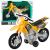 Moto Cross Off-Road Amarilla con Luces y Sonidos