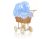 Carrito de Muñecas My Sweet Baby con Ropa de Cama Azul Natural