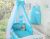 Dosel de Cuna My Sweet Baby - Corazones Blancos sobre Turquesa