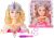 Cabeza para estilizar con cabello rubio y accesorios variados de Lean toys.
