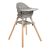 Trona 2en1 Woody Gris 2024 Kikkaboo
