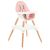 Trona 3en1 Multi Rosa Kikkaboo - Silla y Mesa para Bebés