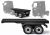 Vehículo Semirremolque Mercedes Scania Actros Negro HL358